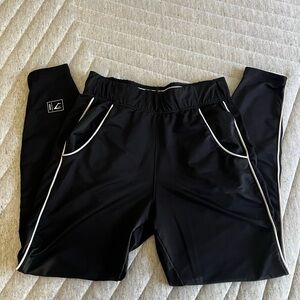 Gymshark Women’s Black Joggers with White Accents